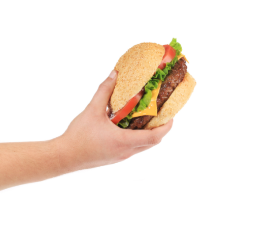 A Hand Holding A Sandwich